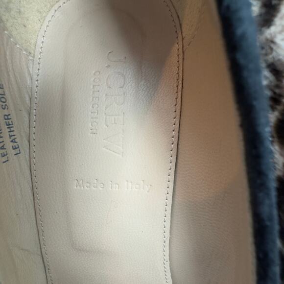 J. Crew Collection Made In Italy Animal Leopard Calf Hair Wedge Pump Women's 8.5 - Picture 7 of 10